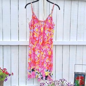 MSK Women's Floral Print Summer Dress, Sz Large